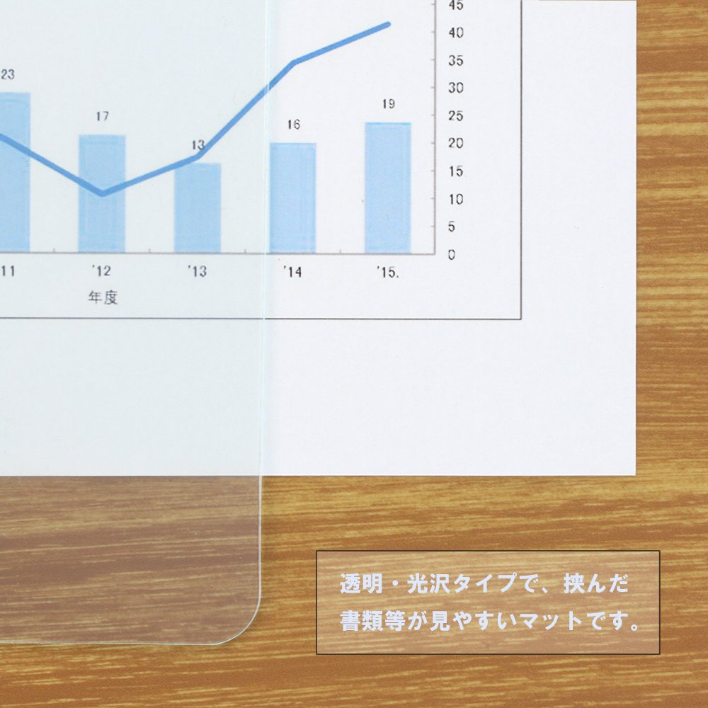 Amazon | ライオン事務器 デスクマット シングル 1390×690mm No.147